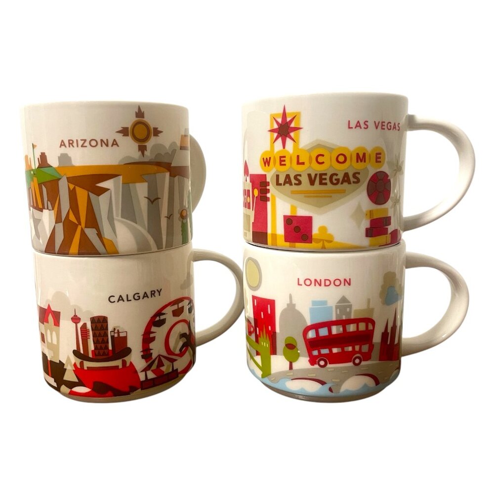 Starbucks You Are Here Collection Ceramic Mugs (Various) - Small Damages